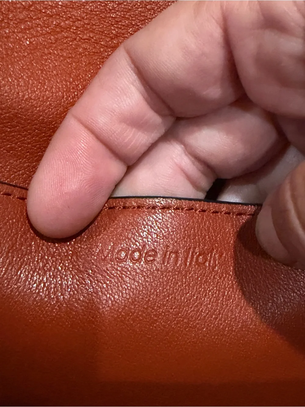 Celine Frame Calfskin Leather Shoulder Bag in Maple 🍁 & White